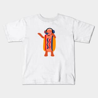 Fourth Of July American Hot Dog Kids T-Shirt